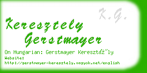 keresztely gerstmayer business card